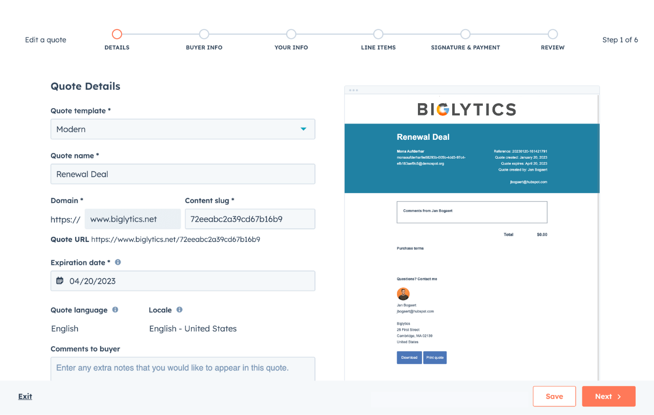 hubspot-quotes